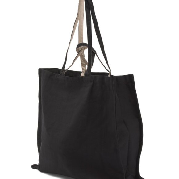 Radley London, Large Cotton Tote, Black, Dual Handle / Shoulder Strap, NWT - Picture 9 of 10